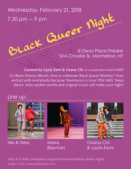 Flyer Black Queer Night 2018