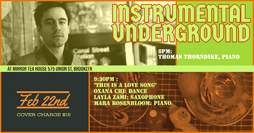 Flyer Jazz Series Instrumental Underground 2020
