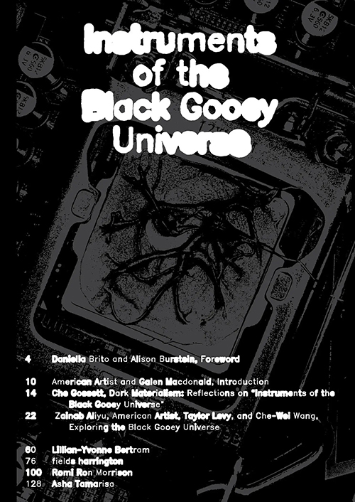 Cover Instruments of the Black Gooey Universe 2022-2023 LAB Research Residency